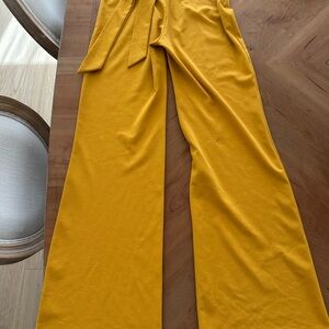 Windsor Mustard Wide-Leg Pants